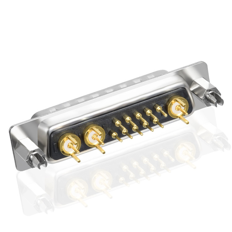 Conector mixto coaxial D-Sub 13W3